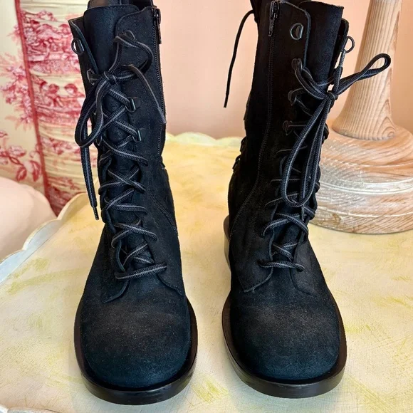 AF VANDEVORST SUEDE COMBAT BOOT - Picture 2 of 7